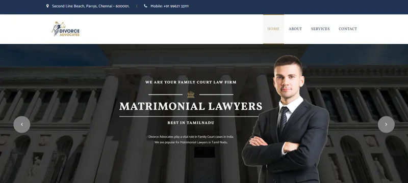 Divorce Advocates website preview