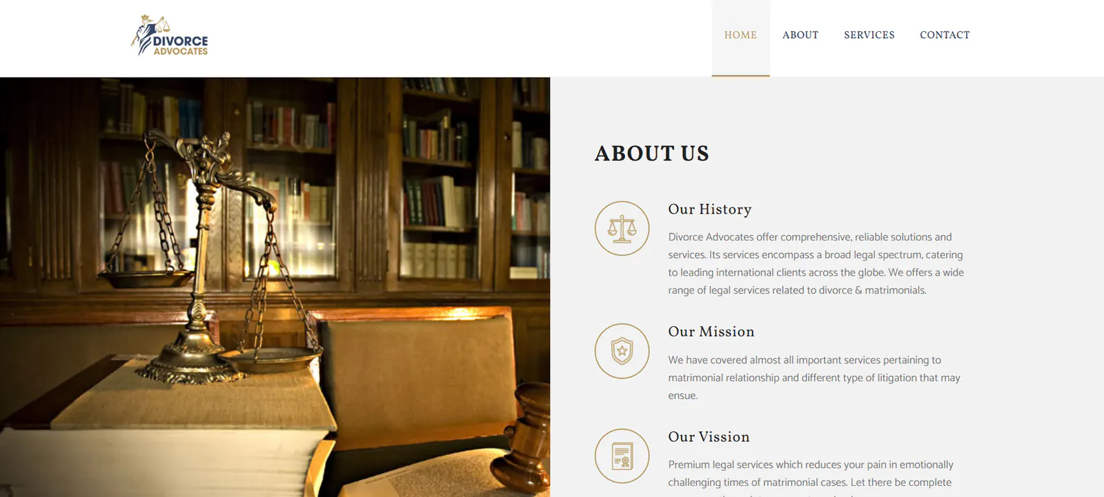 Divorce Advocates — inner page