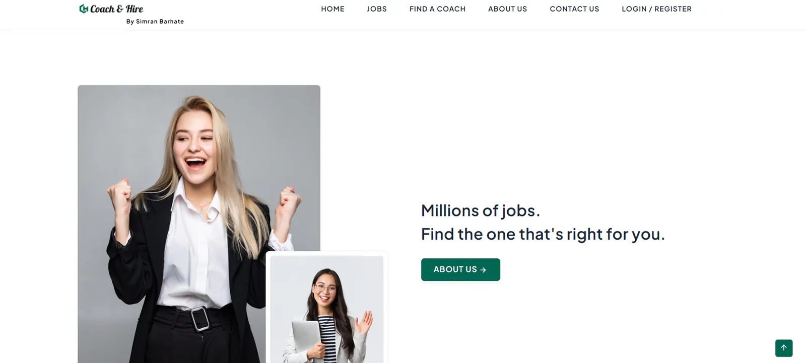 Coach & Hire - The Job Portal — inner page